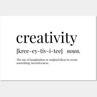 Creativity Definition Posters and Art